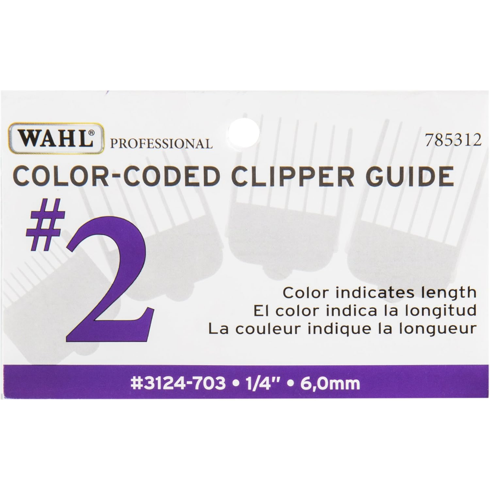 Wahl Professional No 2 Grade Comb Attachment 6mm Purple