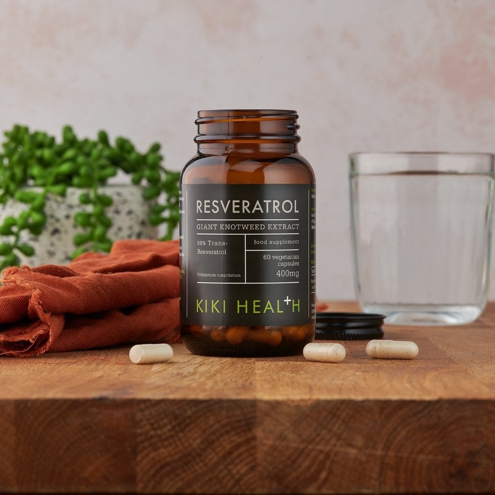 Kiki Health 98% Trans-Resveratrol Giant Knotweed Extract 400mg 60 Vegicaps