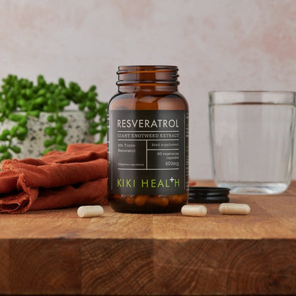 Kiki Health 98% Trans-Resveratrol Giant Knotweed Extract 400mg 60 Vegicaps