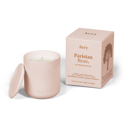 Aery Parisian Rose Scented Clay Jar Candle 280g