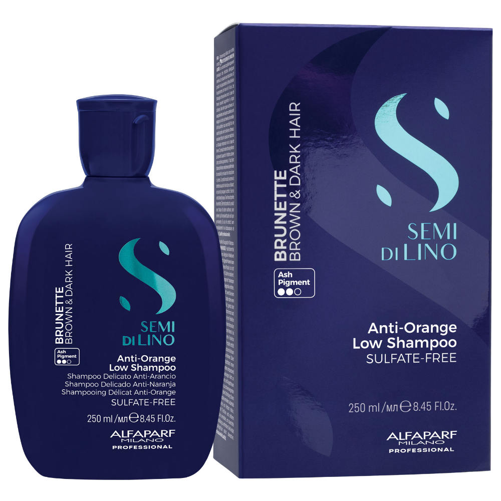 Alfaparf Milano Semi Di Lino Brunette Anti-Orange Low Shampoo 250ml