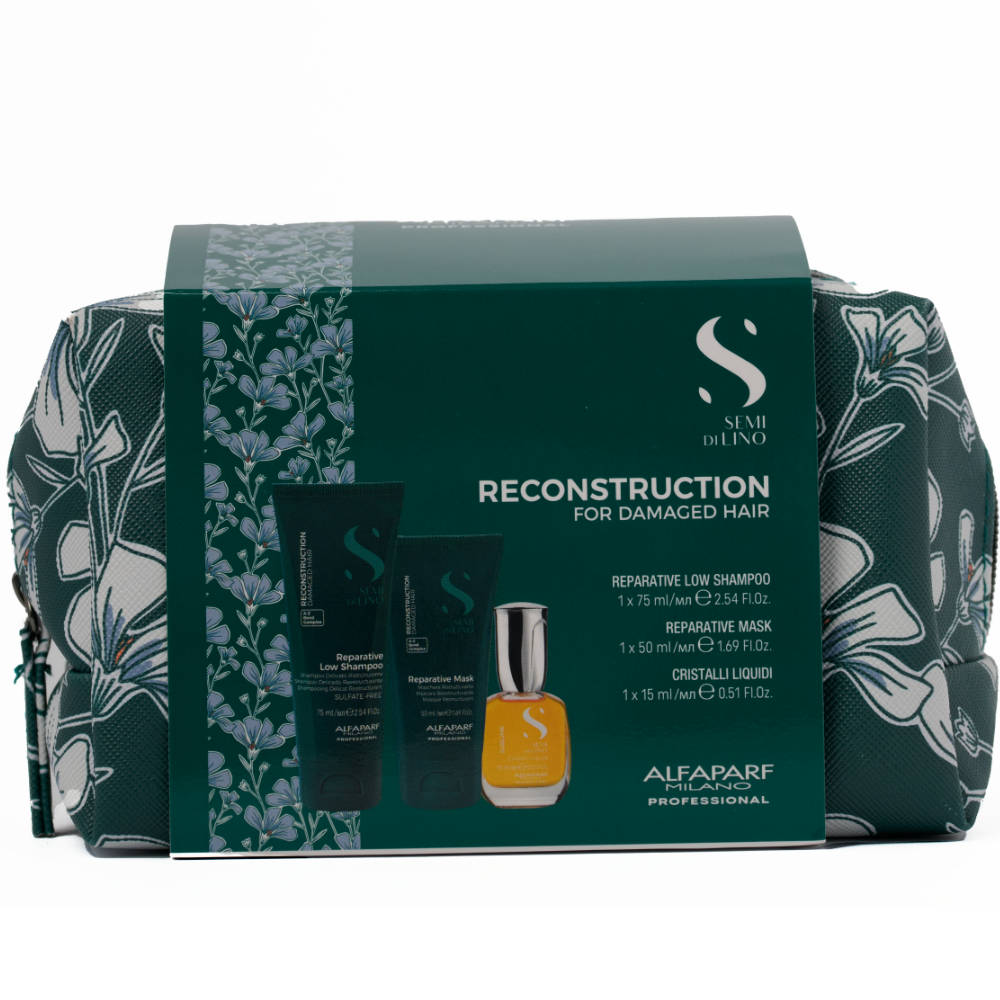 Alfaparf Milano Semi Di Lino Reconstruction Reparative Holiday Mini Set