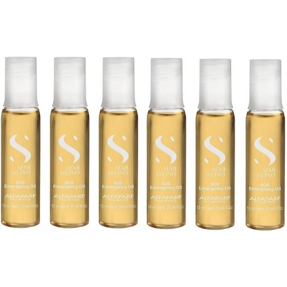 Alfaparf Milano Semi Di Lino Reconstruction SOS Emergency Oil 6 x 13ml