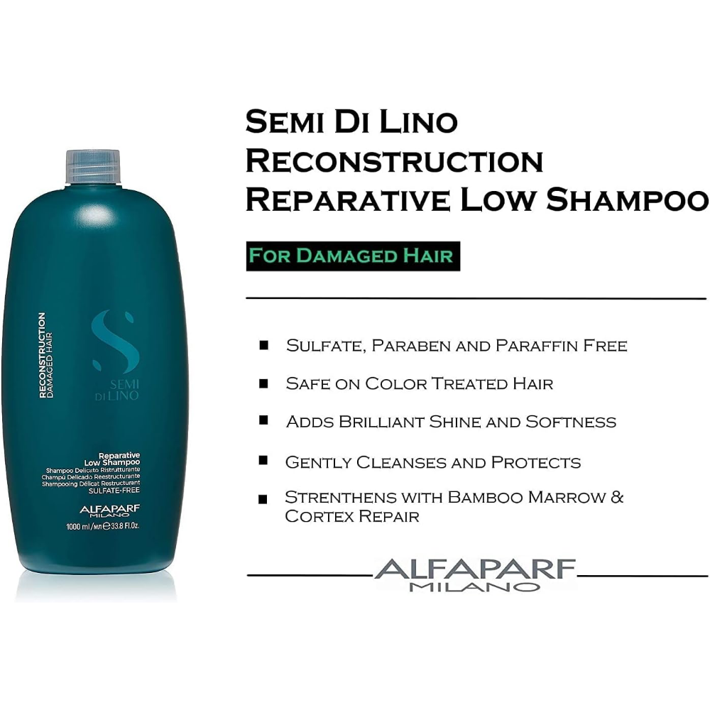 Alfaparf Milano Semi Di Lino Reparative Reconstruction Low Shampoo 1000ml