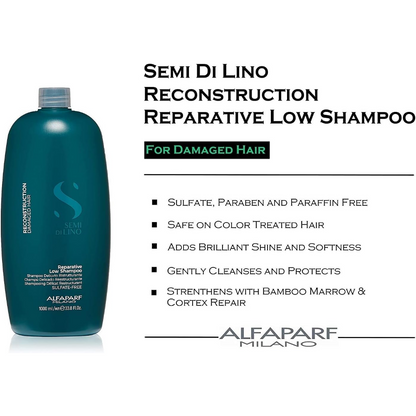 Alfaparf Milano Semi Di Lino Reparative Reconstruction Low Shampoo 1000ml