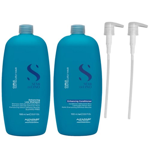 Alfaparf Milano Semi Di Lino Curls Enhancing Low Shampoo & Conditioner Twin 2 x 1000ml