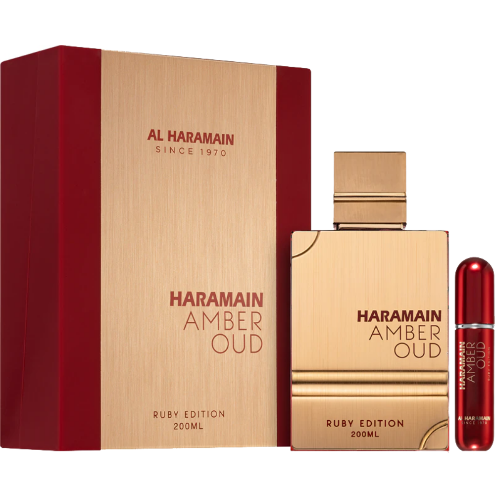 Al Haramain Amber Oud Ruby Eau De Parfum Gift Set 75ml