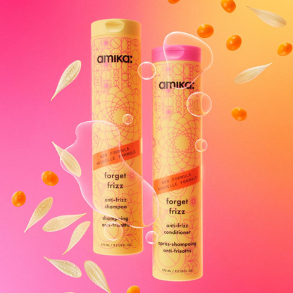 Amika Forget Frizz Anti-Frizz Shampoo & Conditioner Twin 2 x 275ml
