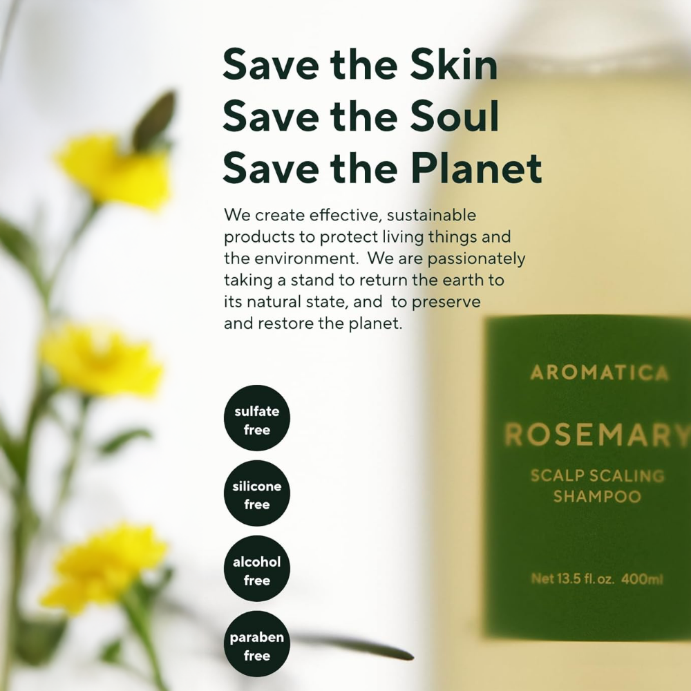 Aromatica Rosemary Scalp Scaling Shampoo 400ml