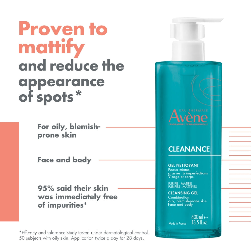 Avene Cleanance Cleansing Gel Cleanser 400ml