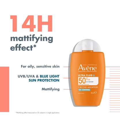 Avene Ultra Fluid Oil Control Sunscreen SPF50 50ml