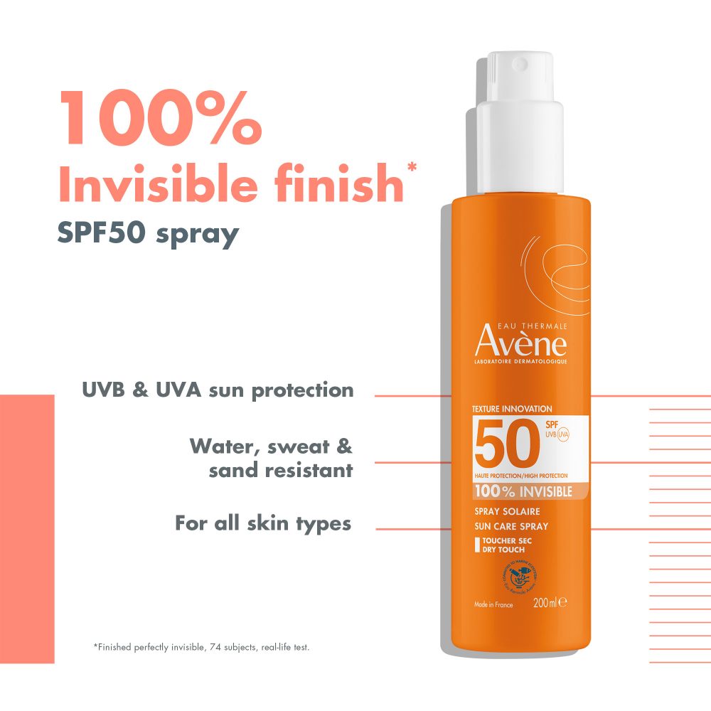 Avene Invisible Sun Protection Spray SPF50+ 200ml