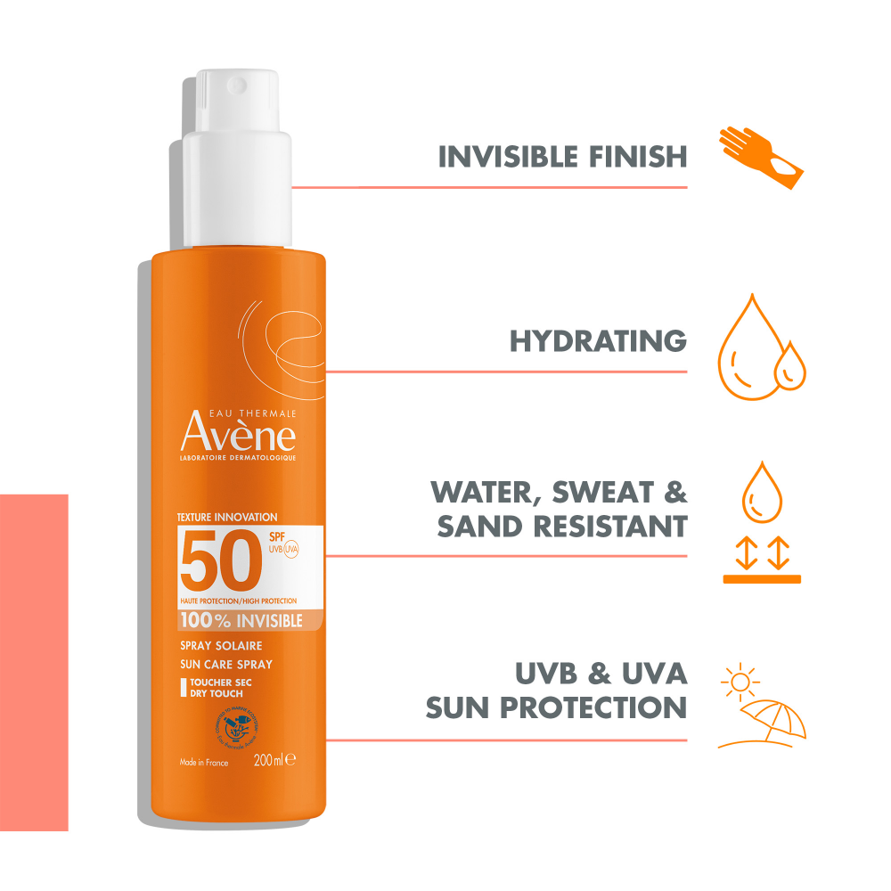Avene Invisible Sun Protection Spray SPF50+ 200ml