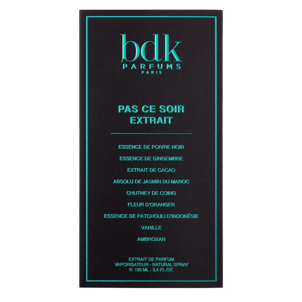 BDK Parfums Pas Ce Soir Extrait De Parfum 100ml