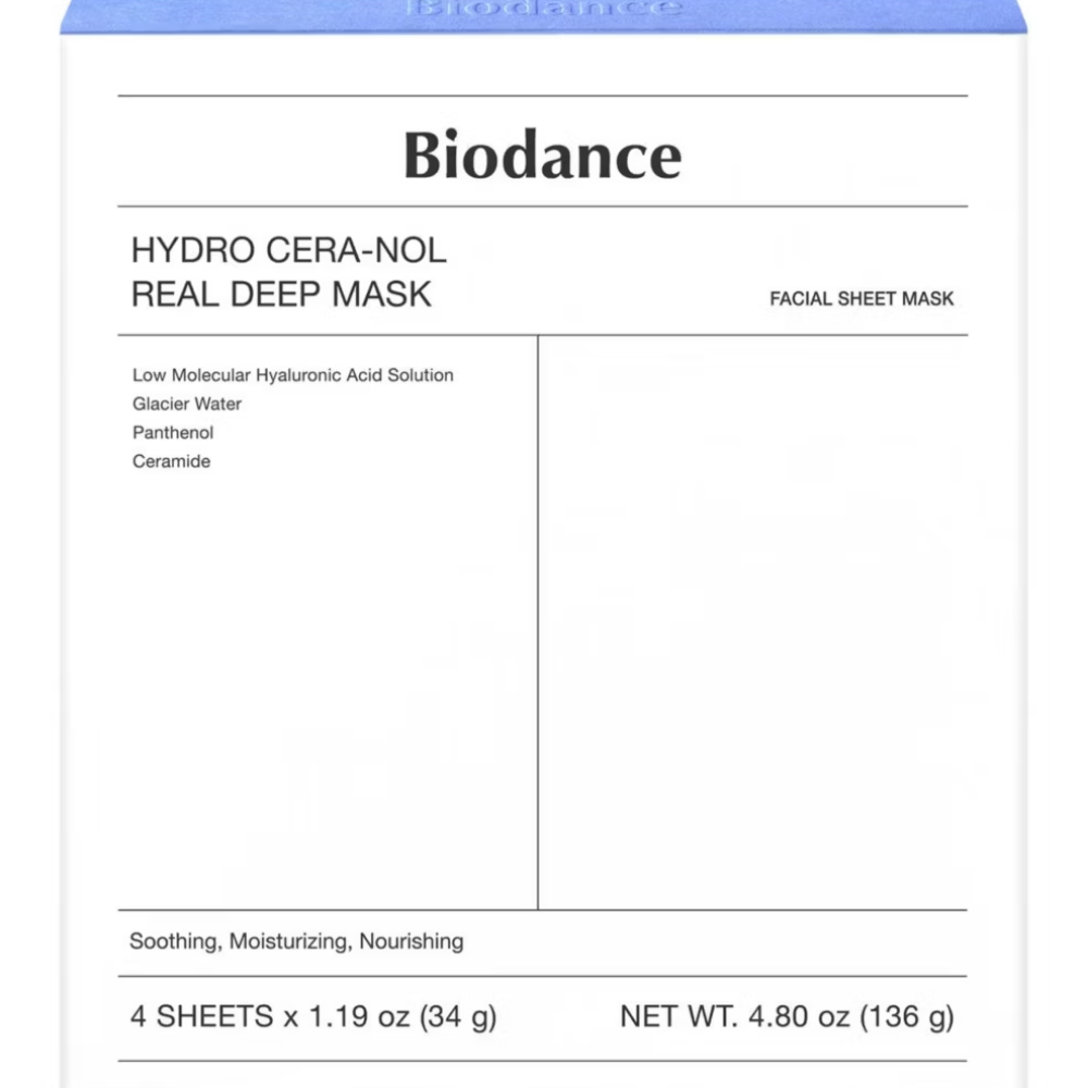 Biodance Hydro Cera-Nol Real Deep Mask Pack 4 x 34g