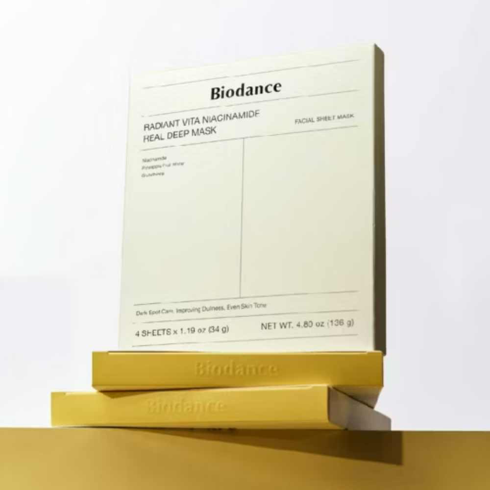 Biodance Radiant Vita Niacinamide Real Deep Mask 4 x 34g