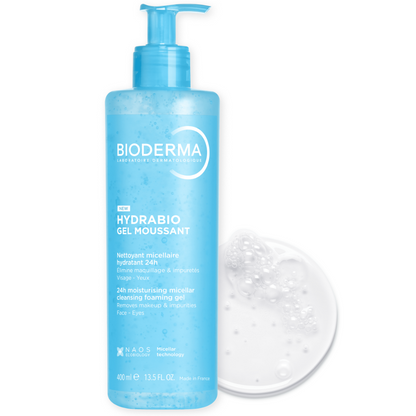 Bioderma Hydrabio Gel Moussant Moisturising Micellar Cleansing Foaming Gel 400ml