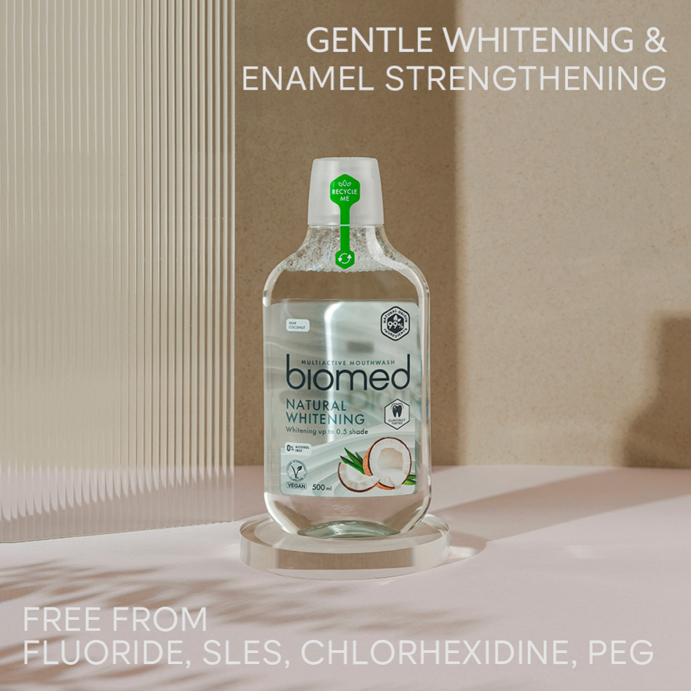 Biomed 99% Natural Whitening Multiactive Mouthwash 500ml