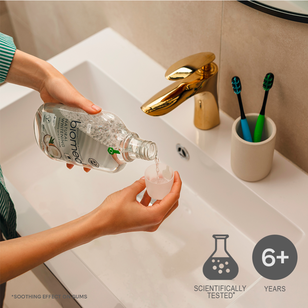 Biomed 99% Natural Whitening Multiactive Mouthwash 500ml