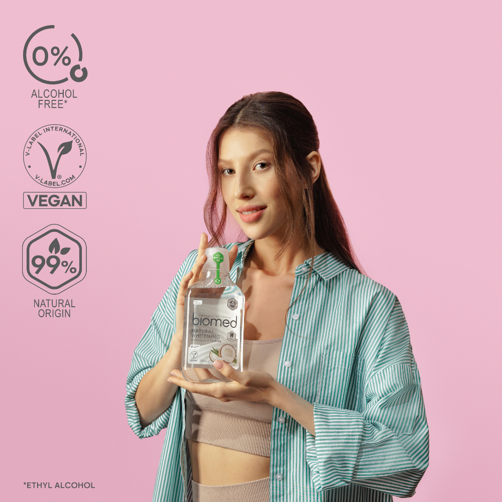 Biomed 99% Natural Whitening Multiactive Mouthwash 500ml