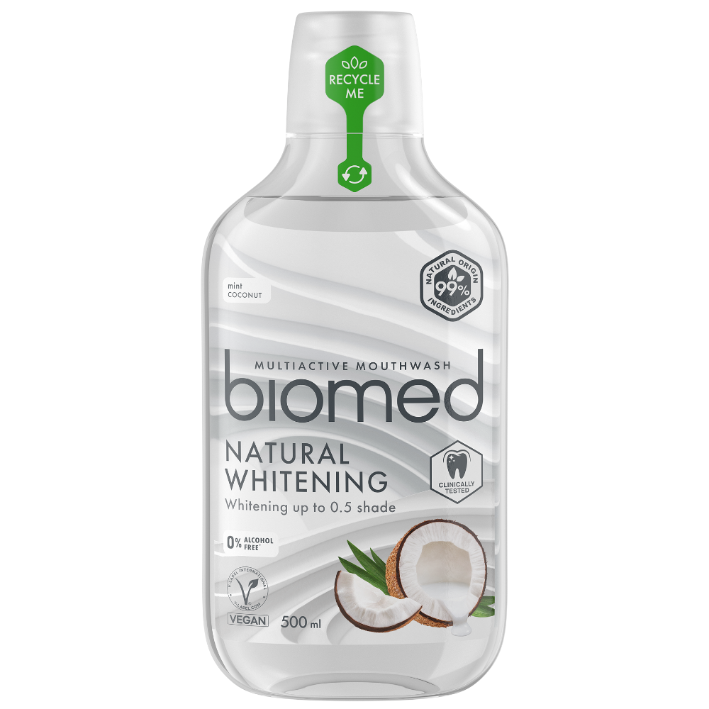 Biomed 99% Natural Whitening Multiactive Mouthwash 500ml