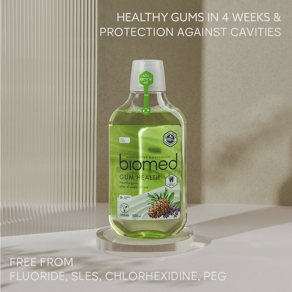 Biomed 98% Natural Gum Health Multiactive Mouthwash 500ml