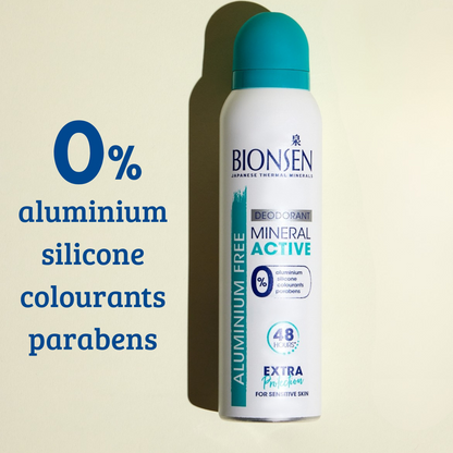 Bionsen Mineral Active Deodorant Aerosol Spray 150ml
