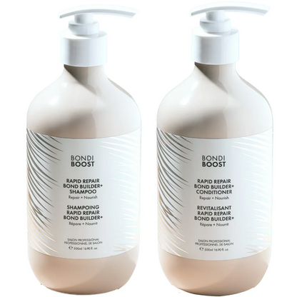BondiBoost Rapid Repair Bond Builder+ Shampoo & Conditioner Twin 2 x 500ml