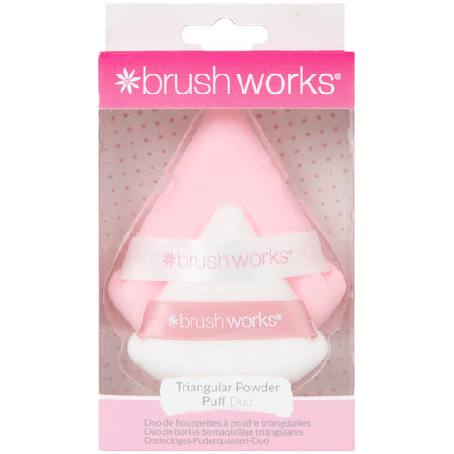 Brushworks Triangular Powder Puff Duo