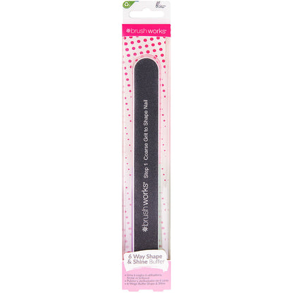 Brushworks 6-Sided Nail File Shape & Shine