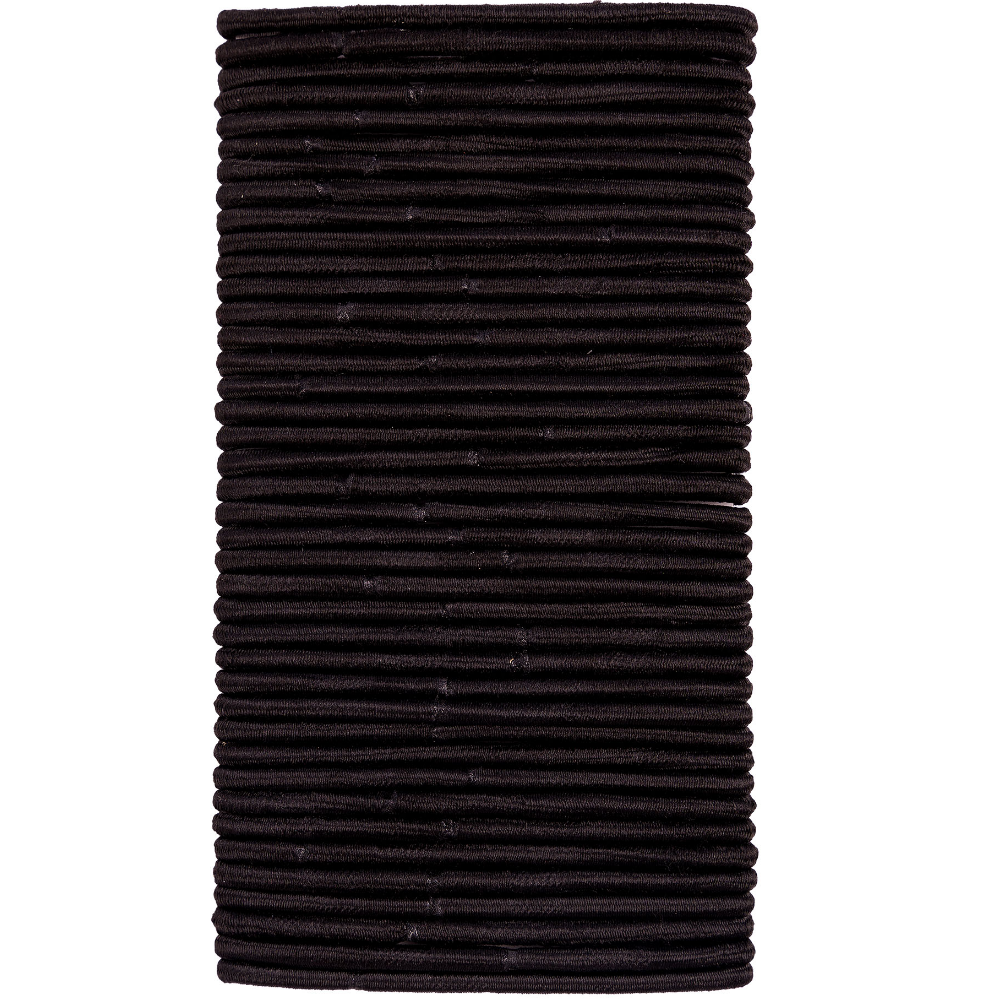 Brushworks Classic Black Hairbands Pack of 40