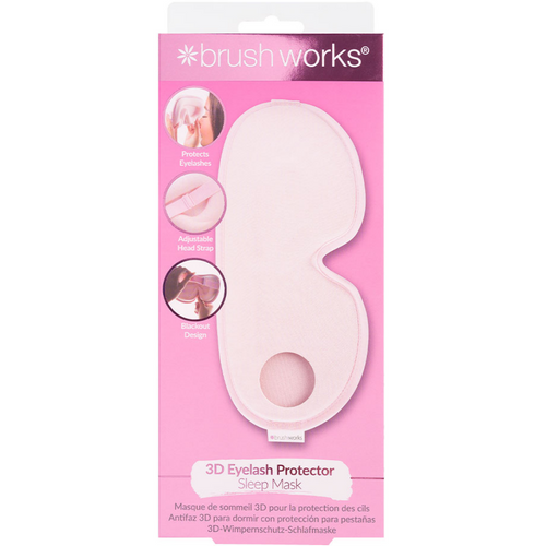 Brushworks Pink 3D Eyelash Protector Sleep Mask