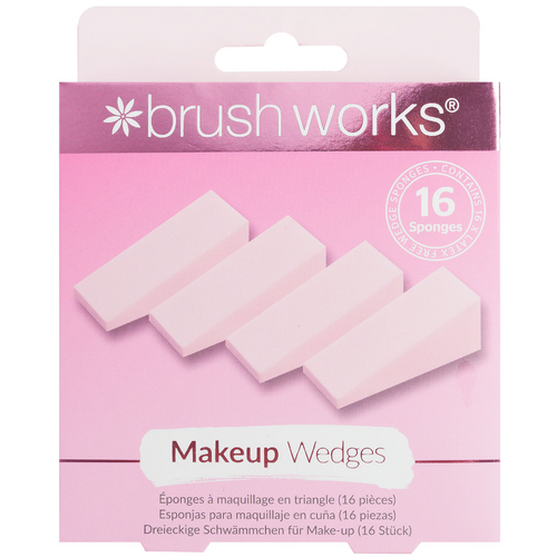 Brushworks Makeup Wedges Pack of 16