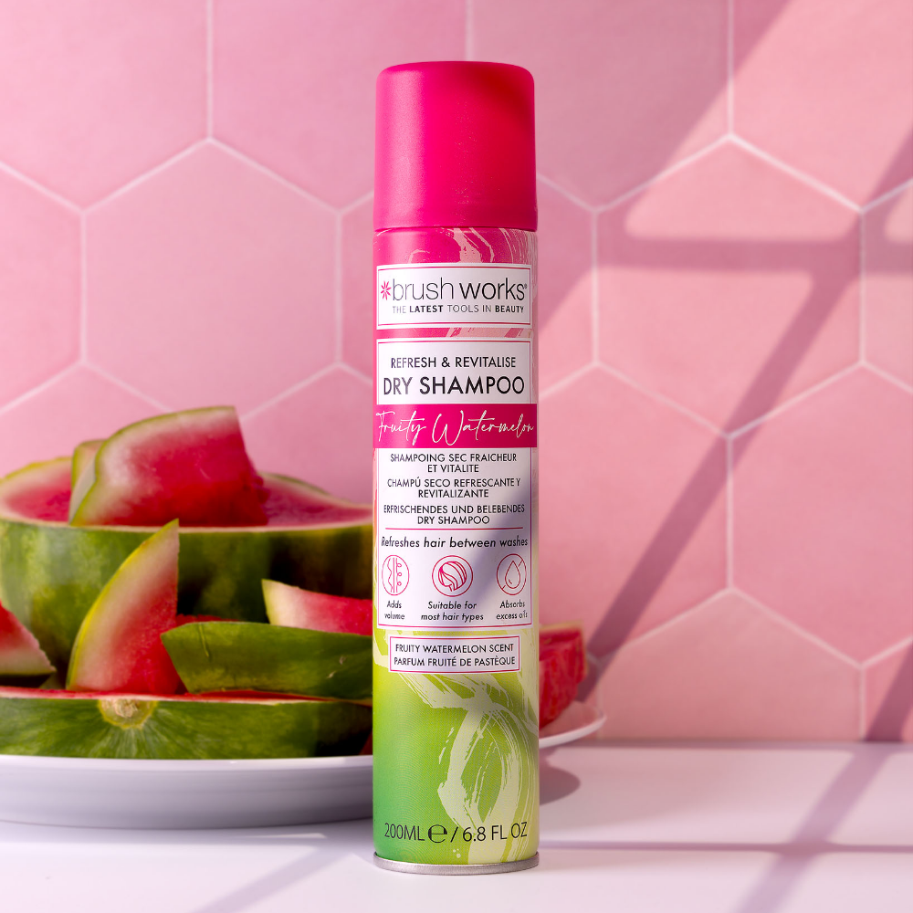 Brushworks Refresh & Revitalise Fruity Watermelon Dry Shampoo 200ml