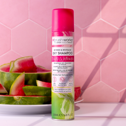 Brushworks Refresh & Revitalise Fruity Watermelon Dry Shampoo 200ml