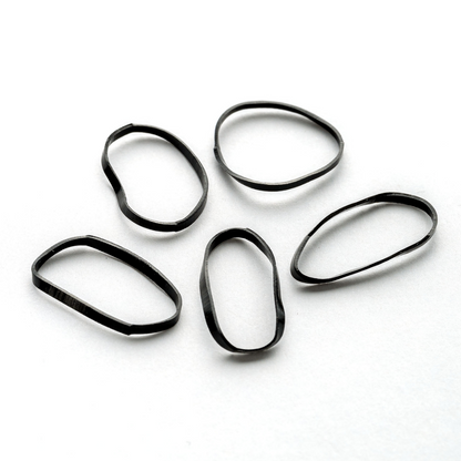 Brushworks Black Flexi Hair Bands x100