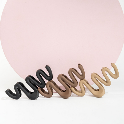 Brushworks Assorted Wave Claw Clips Pack of 3