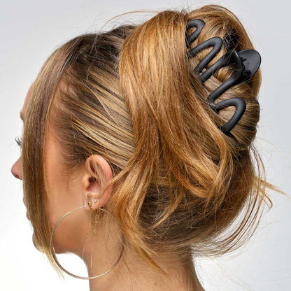 Brushworks Assorted Wave Claw Clips Pack of 3