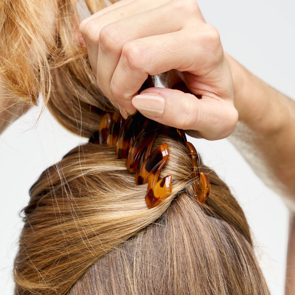 Brushworks Tortoiseshell Claw Clips Pack of 3