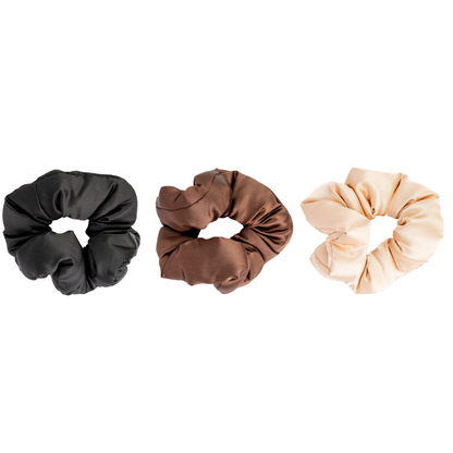 Brushworks Assorted Large Classic Cloud Scrunchies Pack of 3