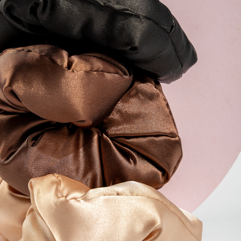 Brushworks Assorted Large Classic Cloud Scrunchies Pack of 3