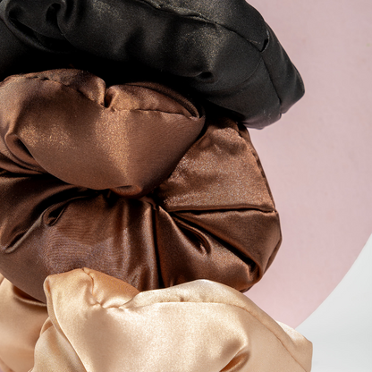 Brushworks Assorted Large Classic Cloud Scrunchies Pack of 3