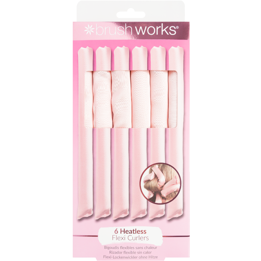 Brushworks Heatless Flexi Curlers Pack of 6