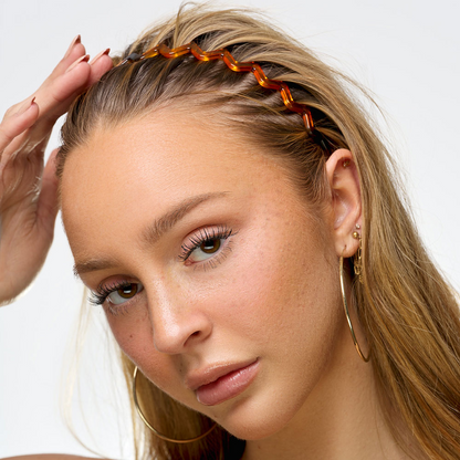 Brushworks Assorted Zig Zag Headbands Pack of 3