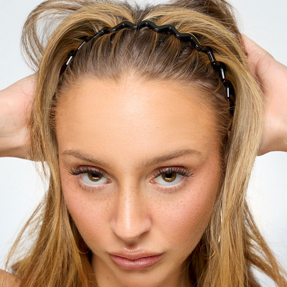 Brushworks Assorted Zig Zag Headbands Pack of 3