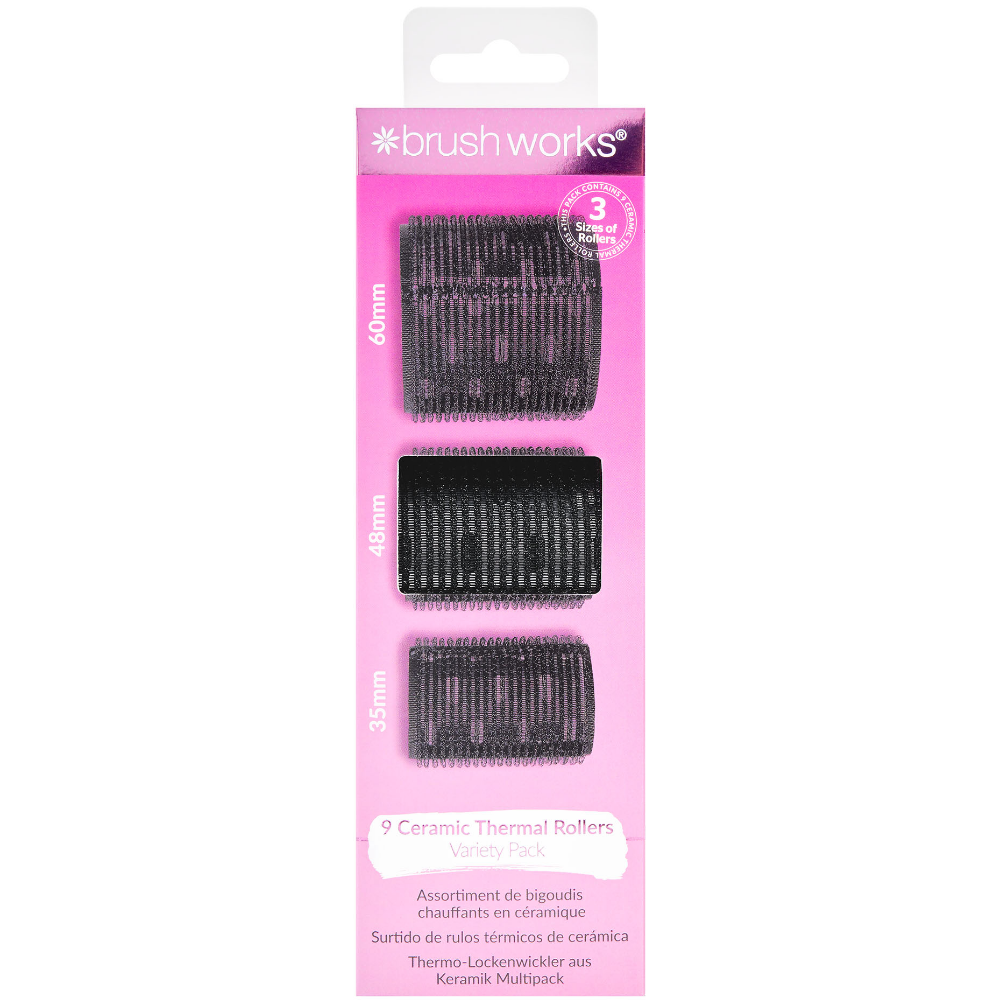 Brushworks Ceramic Thermal Rollers Variety Set Pack of 3