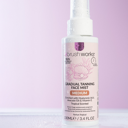 Brushworks Gradual Tanning Face Mist Medium 100ml