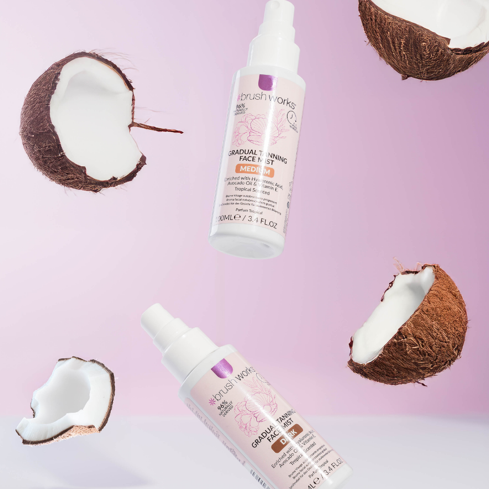 Brushworks Gradual Tanning Face Mist Medium 100ml