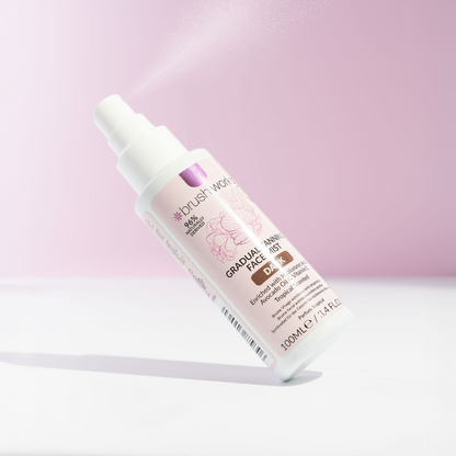 Brushworks Gradual Tanning Face Mist Dark 100ml