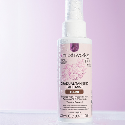 Brushworks Gradual Tanning Face Mist Dark 100ml